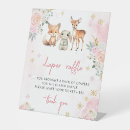 Rosa Wintertiere Baby Dusche Windel Gewinnspiel Pl Sockelschild