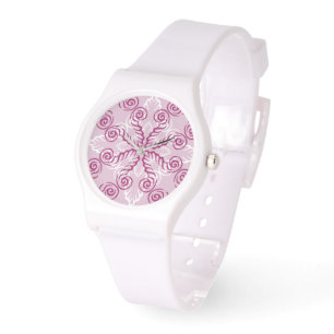 Rosa Wirbel beobachten Armbanduhr