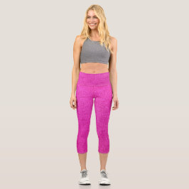 Rosa Wirbel Capri Leggings