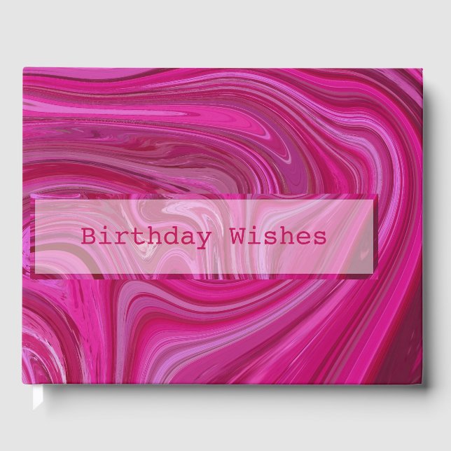 Rosa Wirbel Gästebuch (Vorderseite)