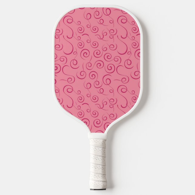 Rosa Wirbel Pickleball Paddel Schläger (Vorderseite)