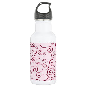 Rosa Wirbel Trinkflasche