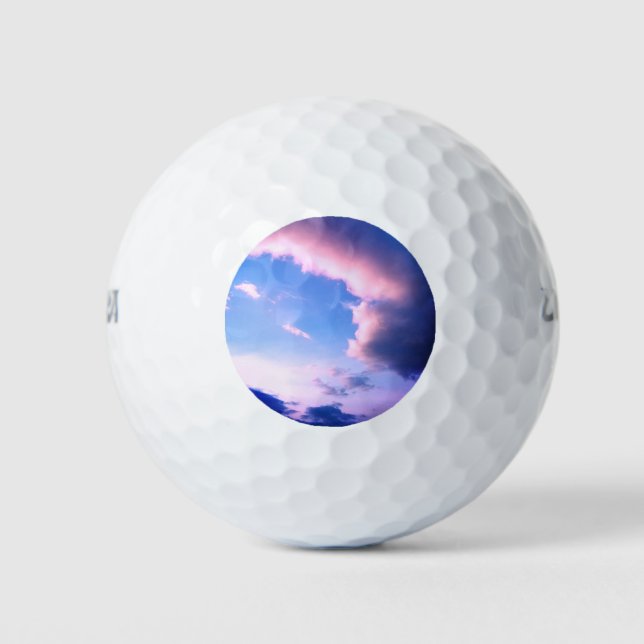 Rosa Wolken Golfball (Vorderseite)