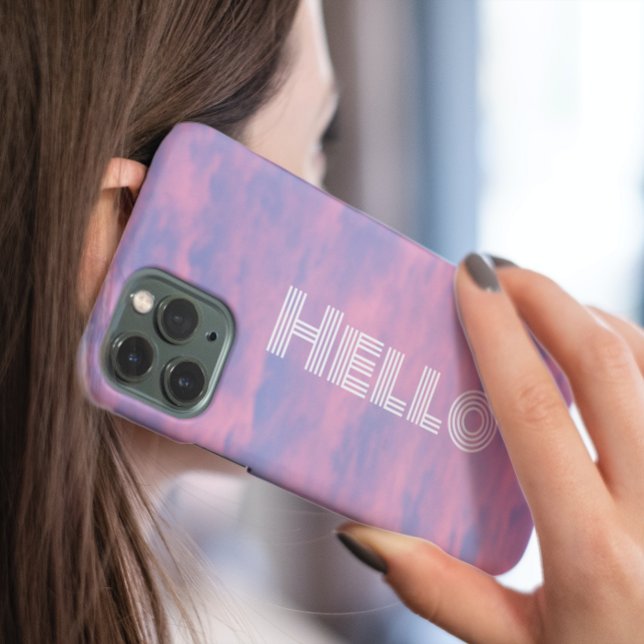 Rosa Wolken in Sky Hallo Case-Mate iPhone Hülle (In Situ)