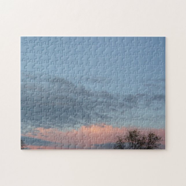 Rosa Wolken Sunset Puzzle (Horizontal)