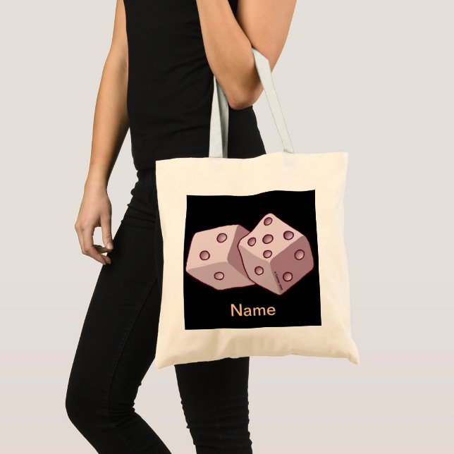 Rosa Würfel-Tasche Tragetasche (Vorderseite (Produkt))