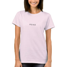 Rosa XOXO-Shirt - Süßes T-Shirt zum Valentinstag