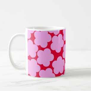 Rosa Y2K Wildblumen Kühn Retro Frühling Küche Kaffeetasse
