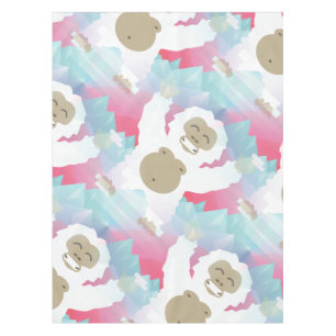 rosa Yeti-Tischdecke Tisch Tuch Tischdecke