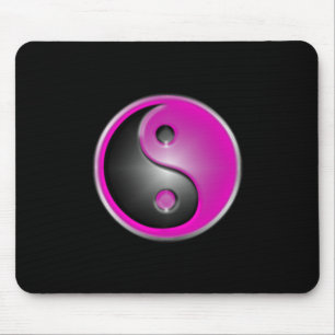 rosa yin und Yang Mousepad