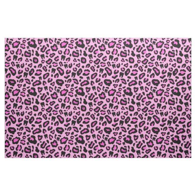 Rosa Zahnleoplattdruck Stoff (Fat Quarter (45,7 x 55,9 cm))