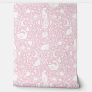 Rosa Zaubergarten Märchengebirge Tapete