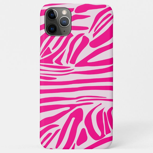 Rosa Zebra Case-Mate iPhone Hülle (Rückseite)