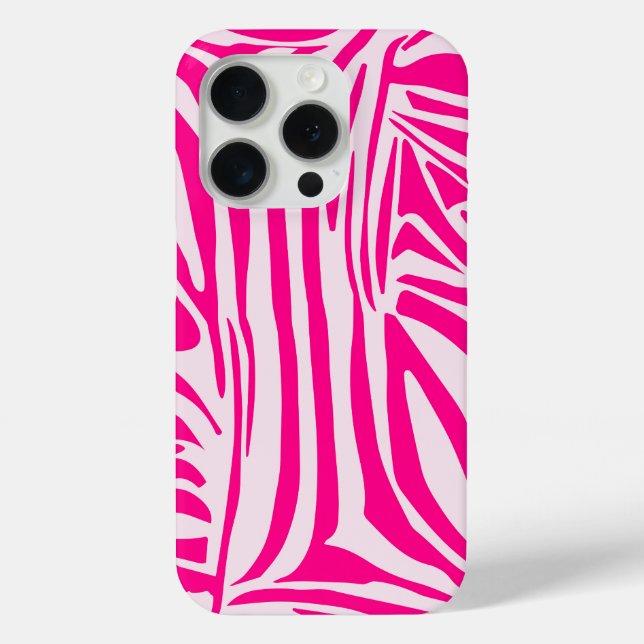 Rosa Zebra Case-Mate iPhone Hülle (Rückseite)