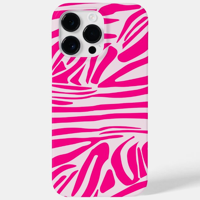 Rosa Zebra Case-Mate iPhone Hülle (Rückseite)