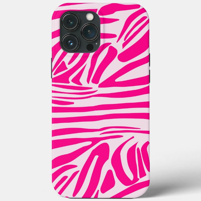 Rosa Zebra Case-Mate iPhone Hülle (Rückseite)