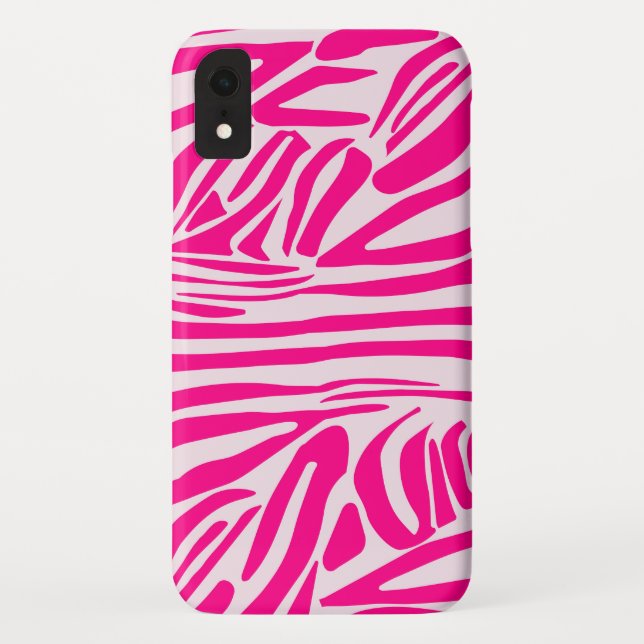 Rosa Zebra Case-Mate iPhone Hülle (Rückseite)