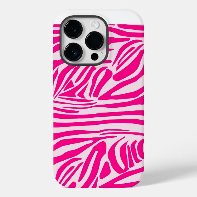 Rosa Zebra Case-Mate iPhone Hülle (Rückseite)