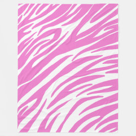 Rosa Zebra-Druck-Fleece-Decke Fleecedecke