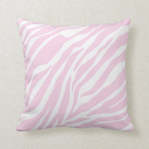 Rosa Zebra-Druck-Wurfs-Kissen Kissen