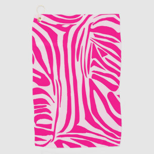 Rosa Zebra Golfhandtuch