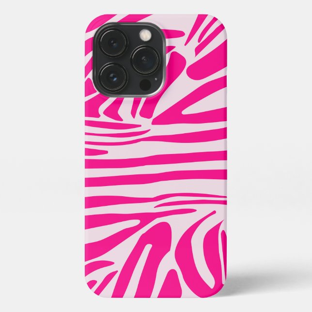 Rosa Zebra iPhone Hülle (Rückseite)