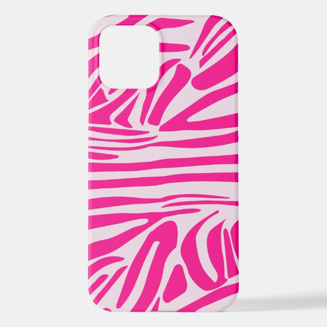 Rosa Zebra iPhone Hülle (Rückseite)