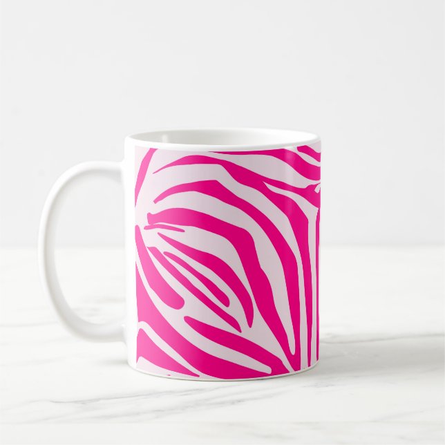 Rosa Zebra Kaffeetasse (Links)