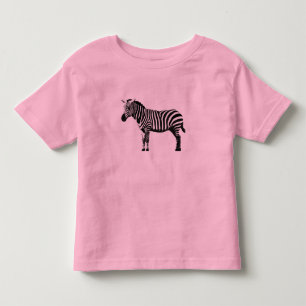 Rosa Zebra Kleinkind T-shirt