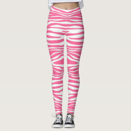 Rosa Zebra-Leggings Leggings