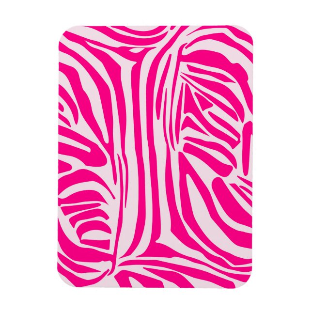 Rosa Zebra Magnet (Vertikal)