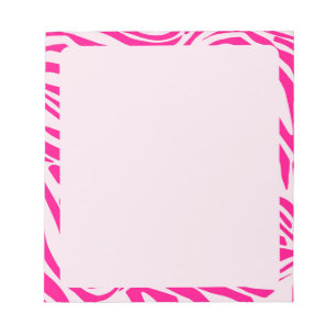 Rosa Zebra Notizblock