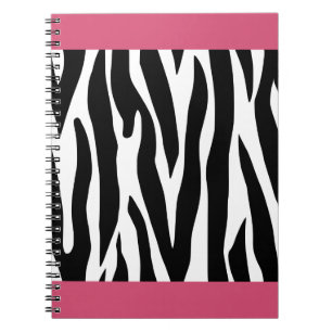 Rosa Zebra Print Notebook Notizblock