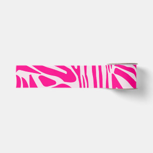 Rosa Zebra Ripsband