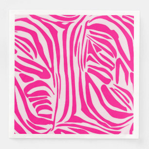 Rosa Zebra Serviette