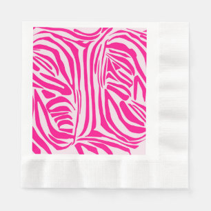 Rosa Zebra Serviette