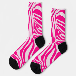 Rosa Zebra Socken