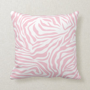 Rosa Zebra Streifen Wild Animal Print Zebra Muster Kissen