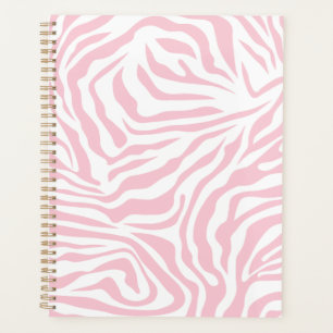 Rosa Zebra Streifen Wild Animal Print Zebra Muster Planer