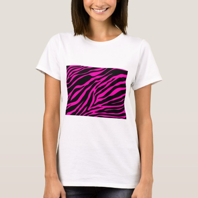 Rosa Zebra T-Shirt (Vorderseite)