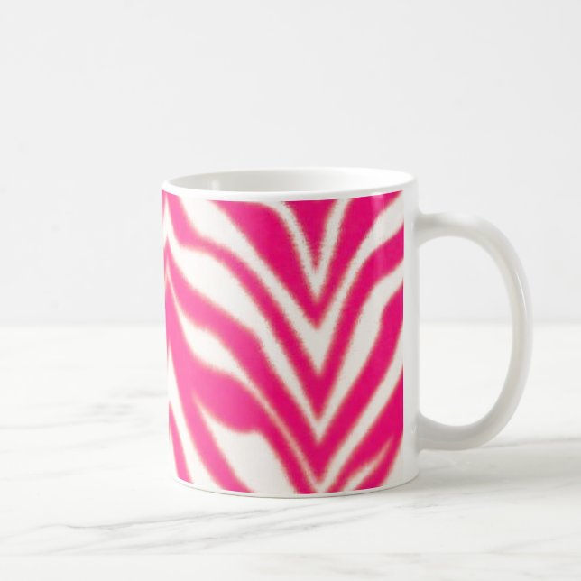 Rosa Zebra Tasse (Rechts)