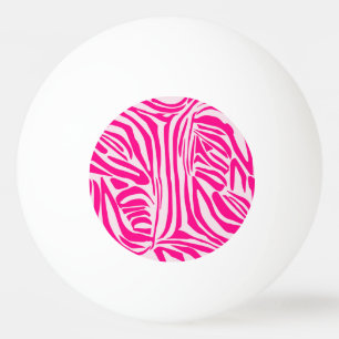 Rosa Zebra Tischtennisball