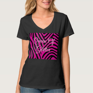Rosa Zebradruck Damen T-Shirt