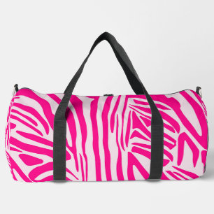 Rosa Zebradruck Duffle Bag