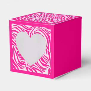 Rosa Zebradruck Geschenkschachtel
