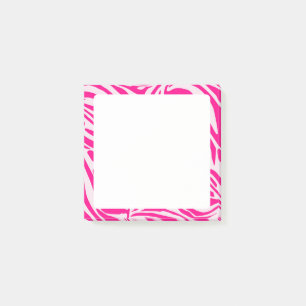 Rosa Zebradruck Post-it Klebezettel