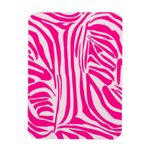 Rosa Zebramuster Magnet