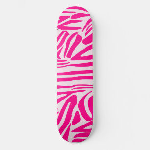 Rosa Zebramuster Skateboard