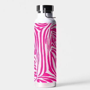 Rosa Zebramuster Trinkflasche