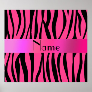 Rosa Zebrastreifen Poster